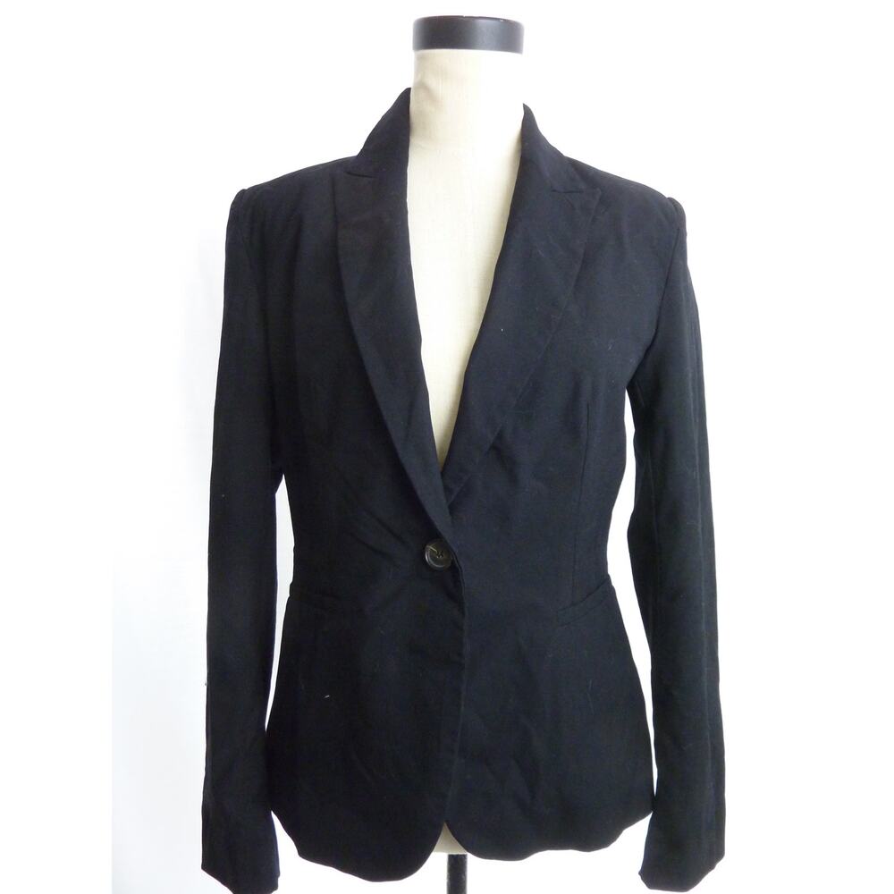 Zara Black Blazer Size 6 Jacket Professional Dinner